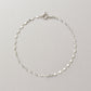 10K Glittering Petal Chain Bracelet (White Gold) - Product Image