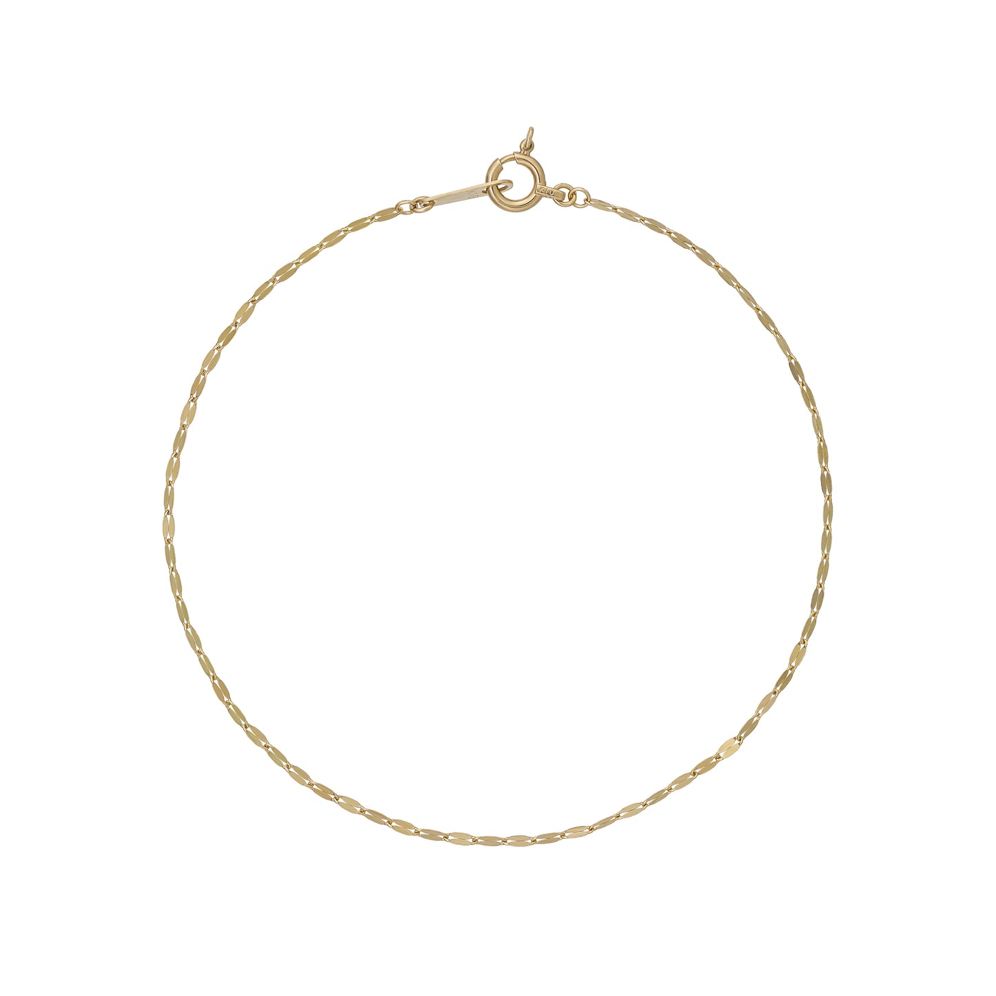 10K Glittering Petal Chain Bracelet (Yellow Gold) - Product Image