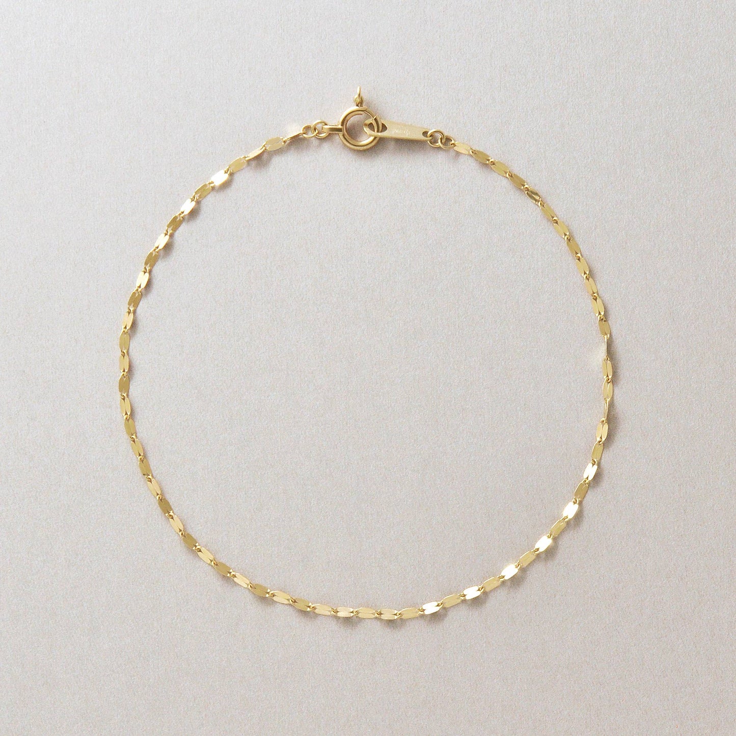 10K Glittering Petal Chain Bracelet (Yellow Gold) - Product Image