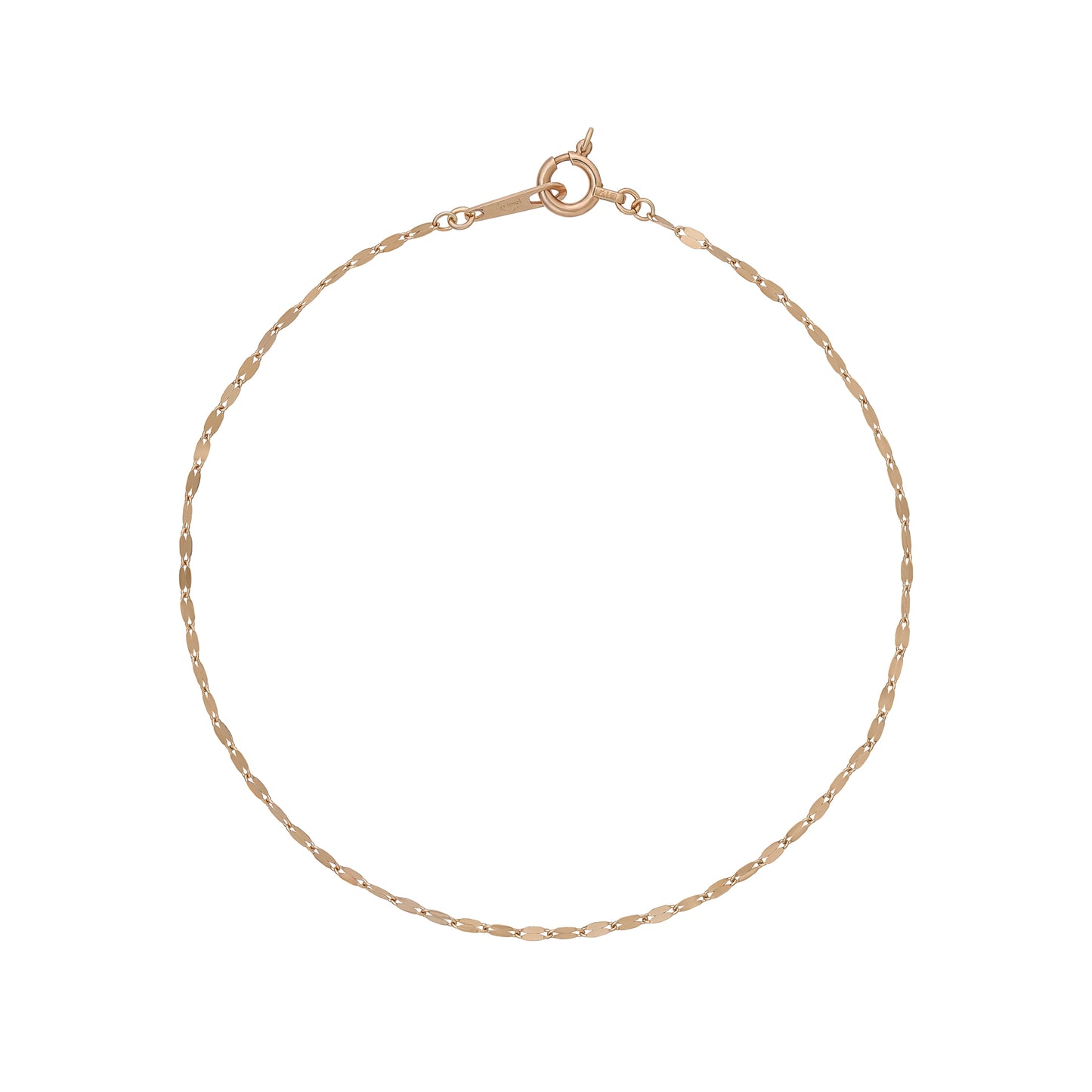 10K Glittering Petal Chain Bracelet (Rose Gold) - Product Image