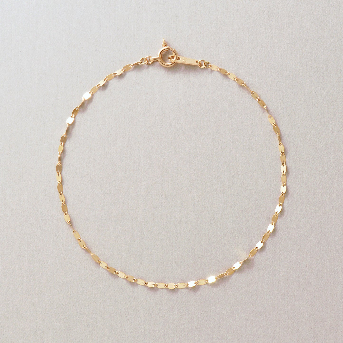 10K Glittering Petal Chain Bracelet (Rose Gold) - Product Image