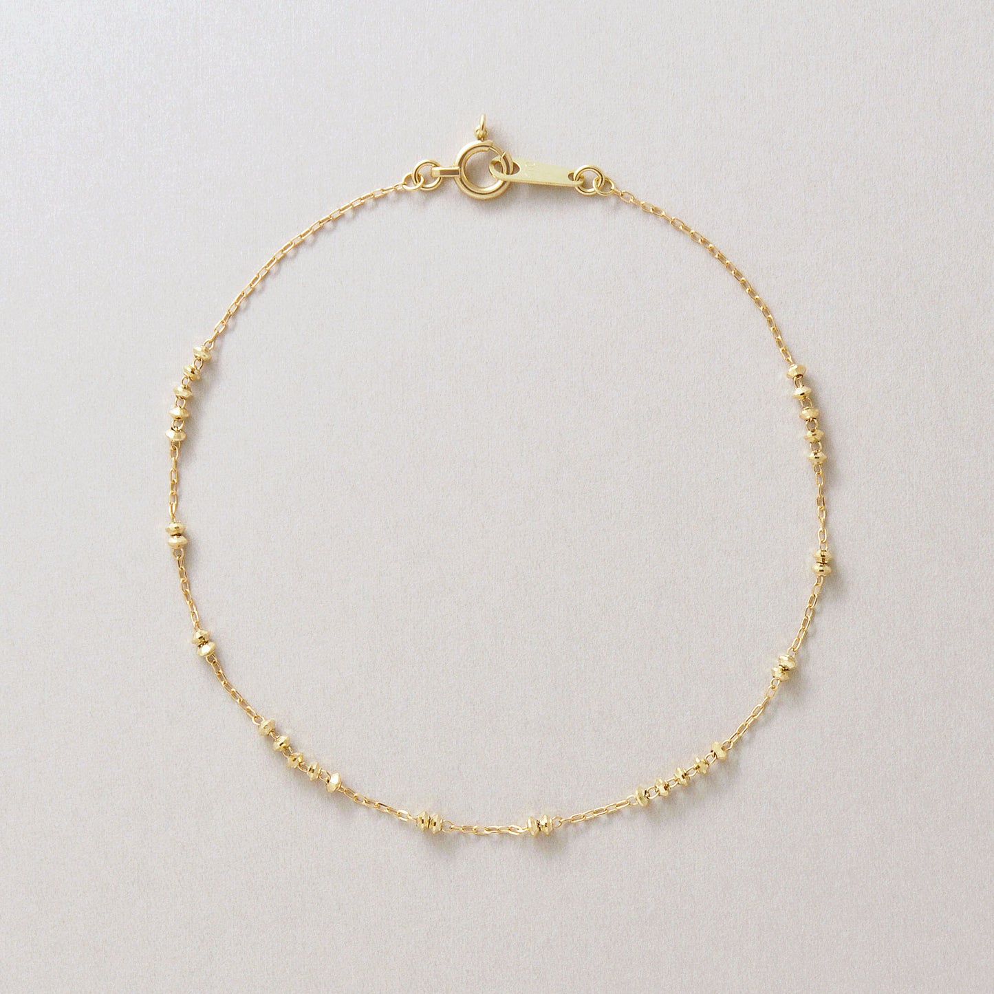 10K Station Bracelet (Yellow Gold) - Product Image