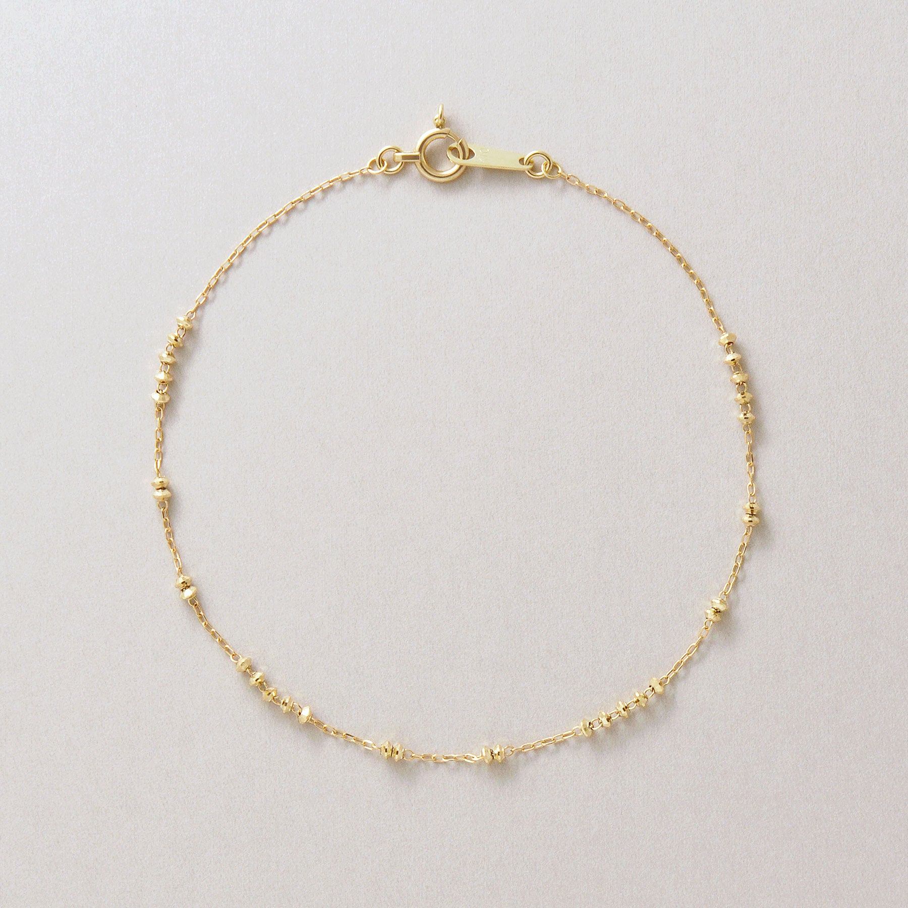 10K Station Bracelet (Yellow Gold) - Product Image