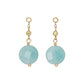 [Palette] 10K Amazonite Charms (Yellow Gold) - Product Image