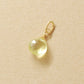 10K Lemon Quartz Necklace Charm (Yellow Gold) - Product Image