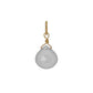 10K Blue Chalcedony Necklace Charm (Yellow Gold) - Product Image