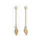 [Palette] 10K Leaf Charms (Yellow Gold) - Product Image