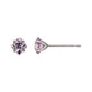 [Second Earrings] Platinum Lily Cut Amethyst Earrings - Product Image