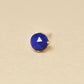 [Solo Earring] 18K/10K Lapis Lazuli Circle Single Earring (Yellow Gold) - Product Image