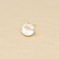 [Solo Earring] 18K/10K Moonstone Circle Single Earring (Yellow Gold) - Product Image