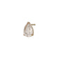 [Solo Earring] 18K/10K Rose Quartz Dew Drop Single Earring (Rose Gold) - Product Image