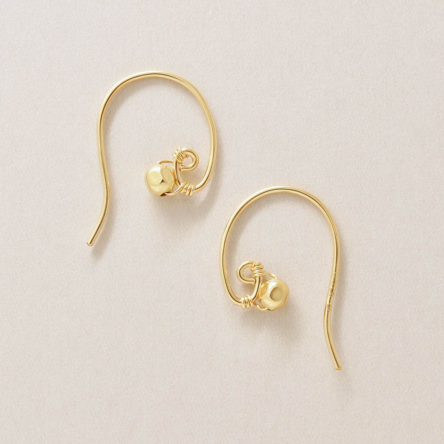 [Palette] Gold Filled Wire Base Earrings - Product Image