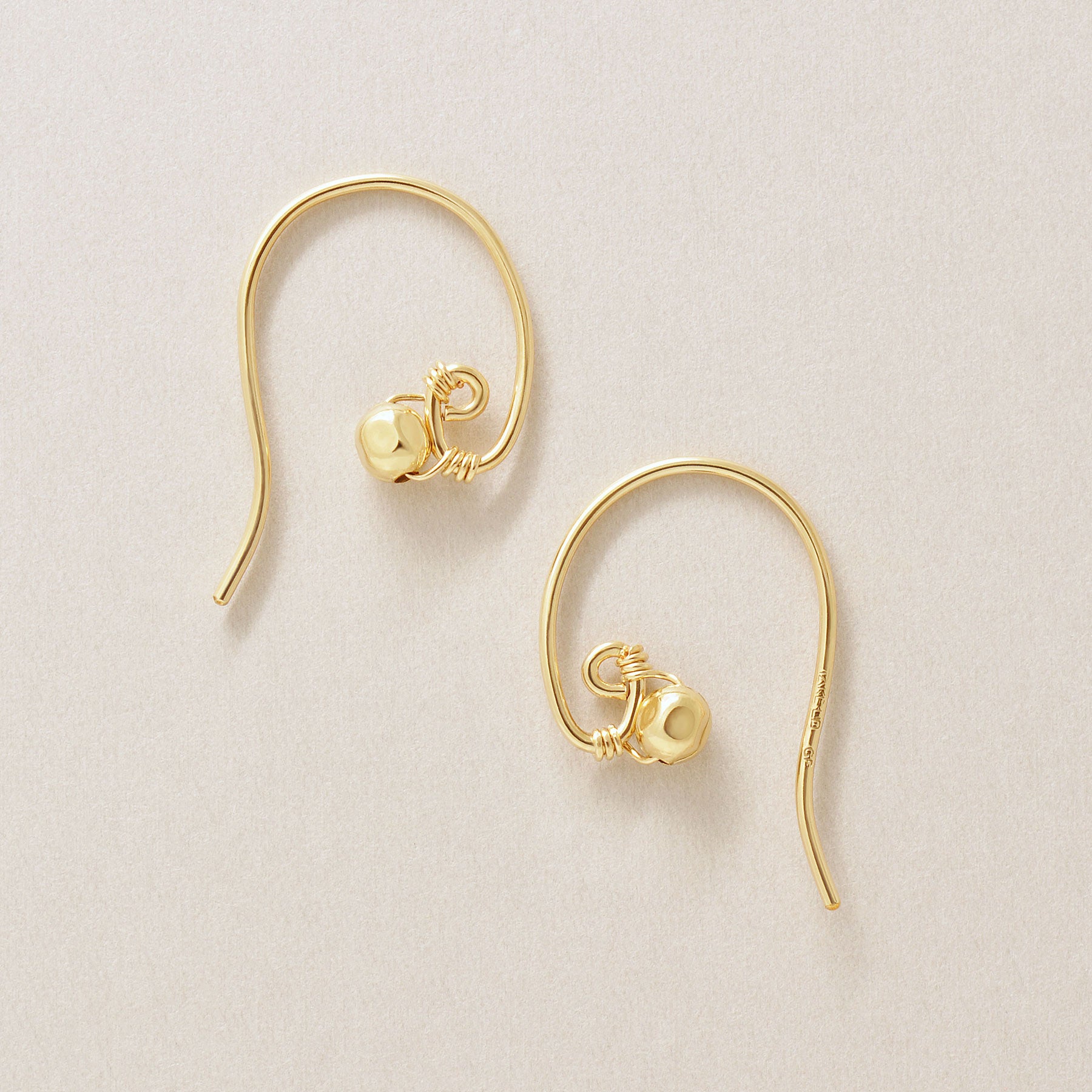 [Palette] Gold Filled Wire Base Earrings - Product Image