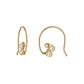 [Palette] Gold Filled Pearl Wire Base Earrings - Product Image