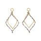 [Palette] Gold Filled Bicolor Rhombus Charms - Product Image