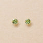 [Second Earrings] 18K Green Tourmaline Earrings (Yellow Gold) - Product Image