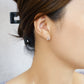 18K/10K 2Way Pierced Earrings [Bonbonniere] (Yellow Gold) - Model Image