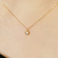 10K Diamond Necklace [Crochet] (Yellow Gold) - Model Image