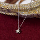 10K Diamond Necklace [Crochet] (White Gold) - Product Image