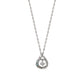 10K Gradation Diamond Dew Drop Necklace (White Gold) - Product Image