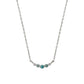 10K Gradation Diamond Arch Necklace (White Gold) - Product Image