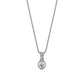 Platinum Ice Blue Diamond Swinging Necklace - Product Image