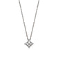 Platinum Diamond Square Petit Necklace - Product Image