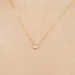 [Limited Edition] 18K Diamond Solitaire Necklace (Yellow Gold) - Model Image