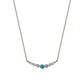 Platinum Diamond Color Gradation Necklace - Product Image