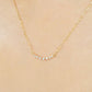 18K Diamond Gradation Necklace (Yellow Gold) - Model Image