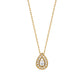 18K Diamond Eternal Dew Drop Necklace (Yellow Gold) - Product Image