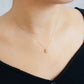 18K Diamond Eternal Dew Drop Necklace (Yellow Gold) - Model Image