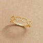 10K Lace-like Pinky Ring (Yellow Gold) - Product Image