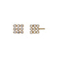 10K 9-Stone Stud Earrings (Yellow Gold) - Product Image