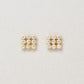 10K 9-Stone Stud Earrings (Yellow Gold) - Product Image