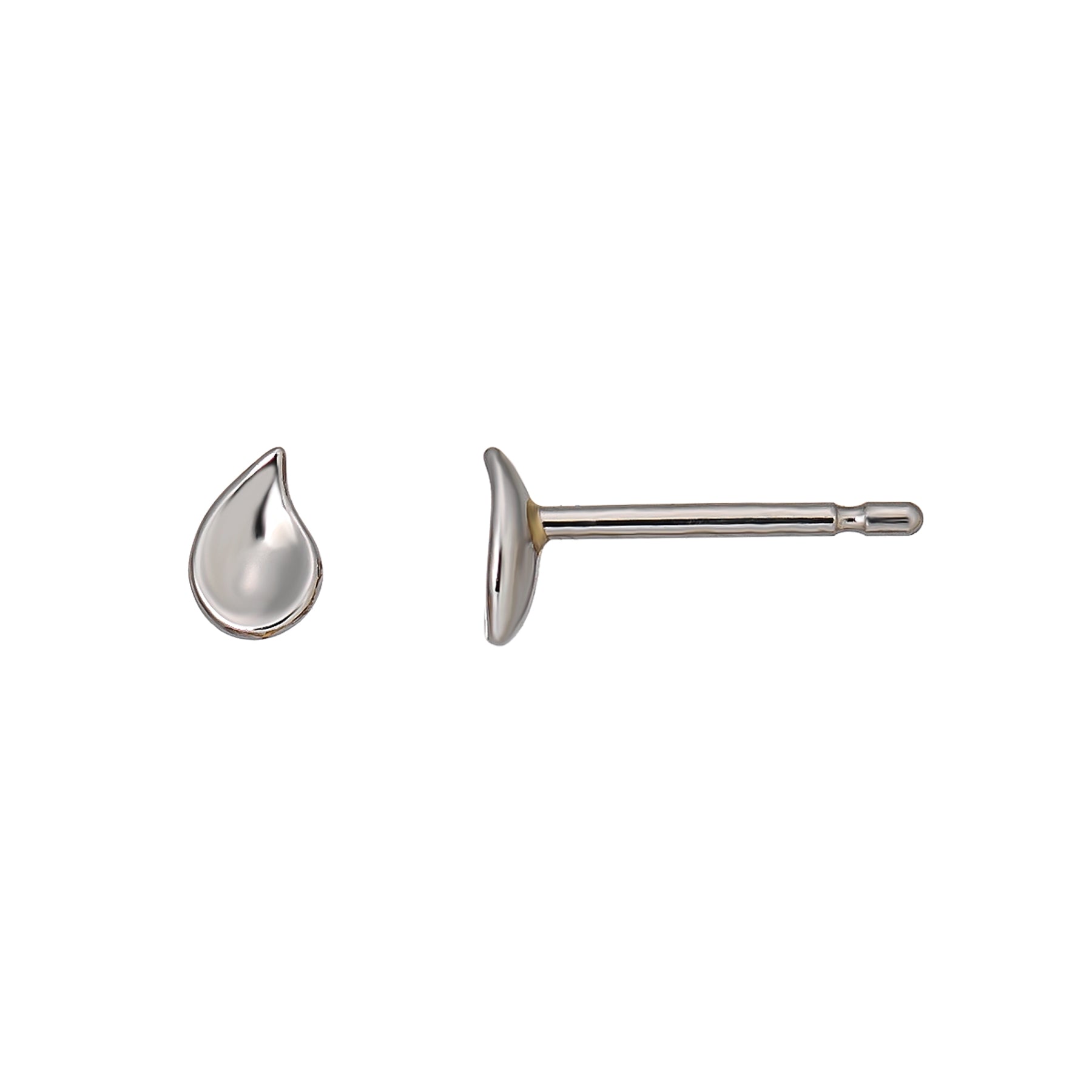 [Second Earrings] Platinum Dew Drop Earrings - Product Image