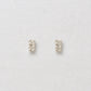 [Second Earrings] Platinum Diamond 2-Stone Bar Earrings 0.04ct - Product Image