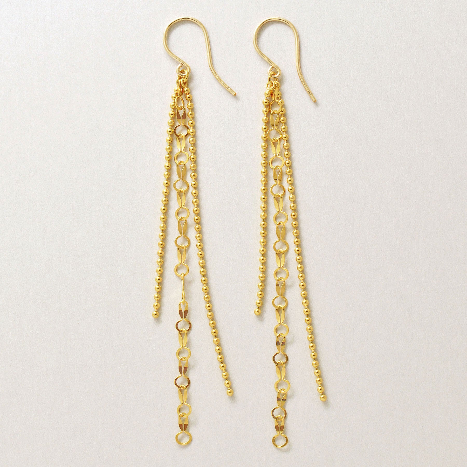 Gold Filled Multiple Chain Earrings - Product Image