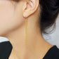 Gold Filled Multiple Chain Earrings - Model Image