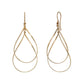 Gold Filled Double Dew Drop Earrings - Product Image