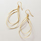 Gold Filled Double Dew Drop Earrings - Product Image