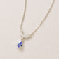 925 Sterling Silver Tanzanite Dew Drop Swinging Necklace - Product Image