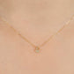 10K Diamond Dew Drop Necklace (Yellow Gold) - Model Image