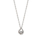 10K Diamond Dew Drop Necklace (White Gold) - Product Image