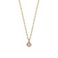 10K Diamond Petit Solitaire Necklace (Yellow Gold) - Product Image