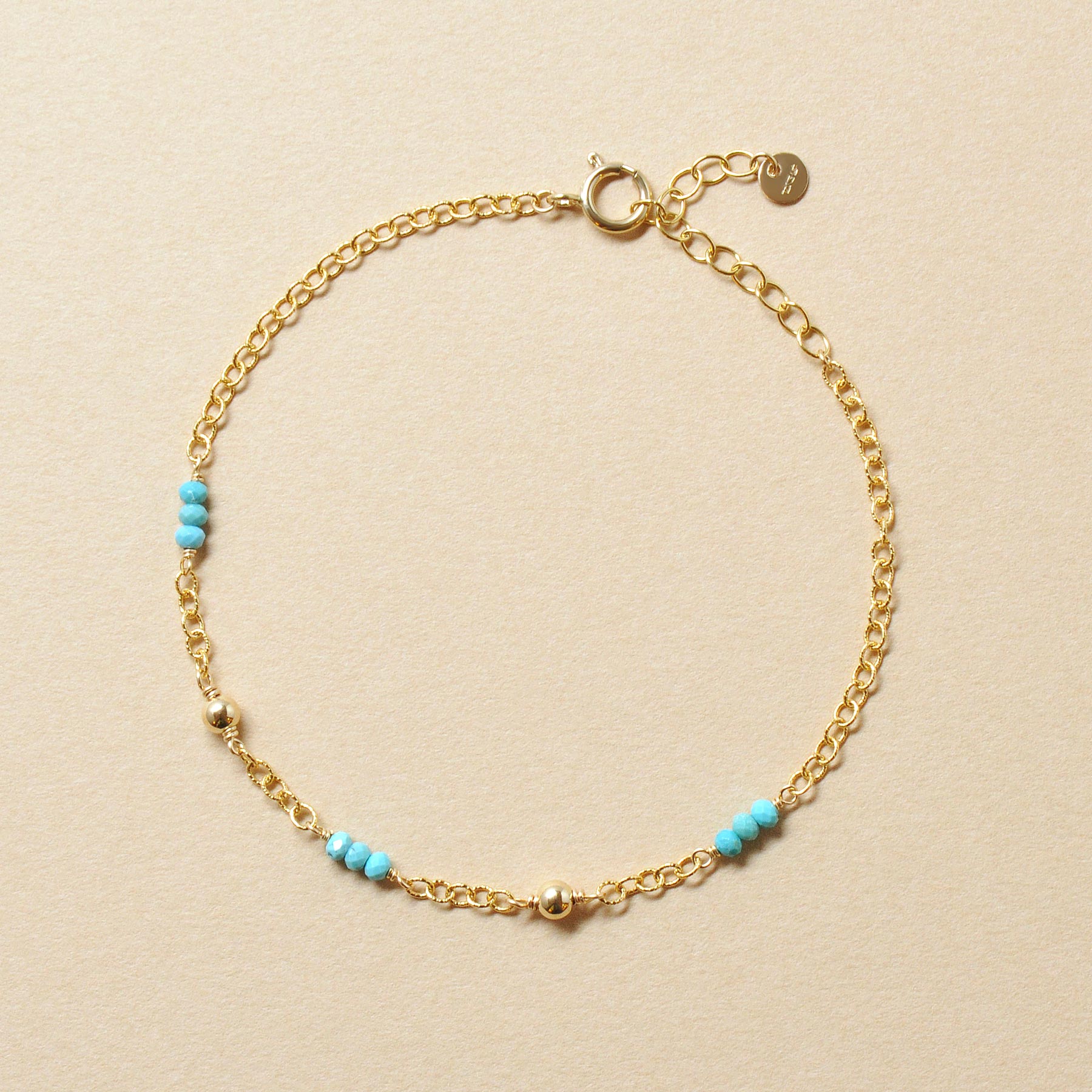 [WEB and Some Store Only] Gold Filled Turquoise Bracelet - Product Image