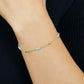 [WEB and Some Store Only] Gold Filled Turquoise Bracelet - Model Image