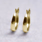 18K/10K Yellow Gold Chunky Hoop Earrings - Product Image