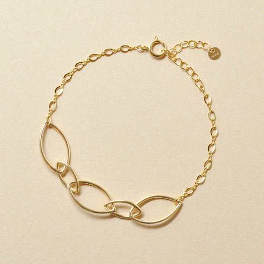 [WEB and Some Store Only] Gold Filled Leaf Motif Bracelet - Product Image