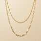 [WEB and Some Store Only] Gold Filled Double Chain Necklace - Product Image